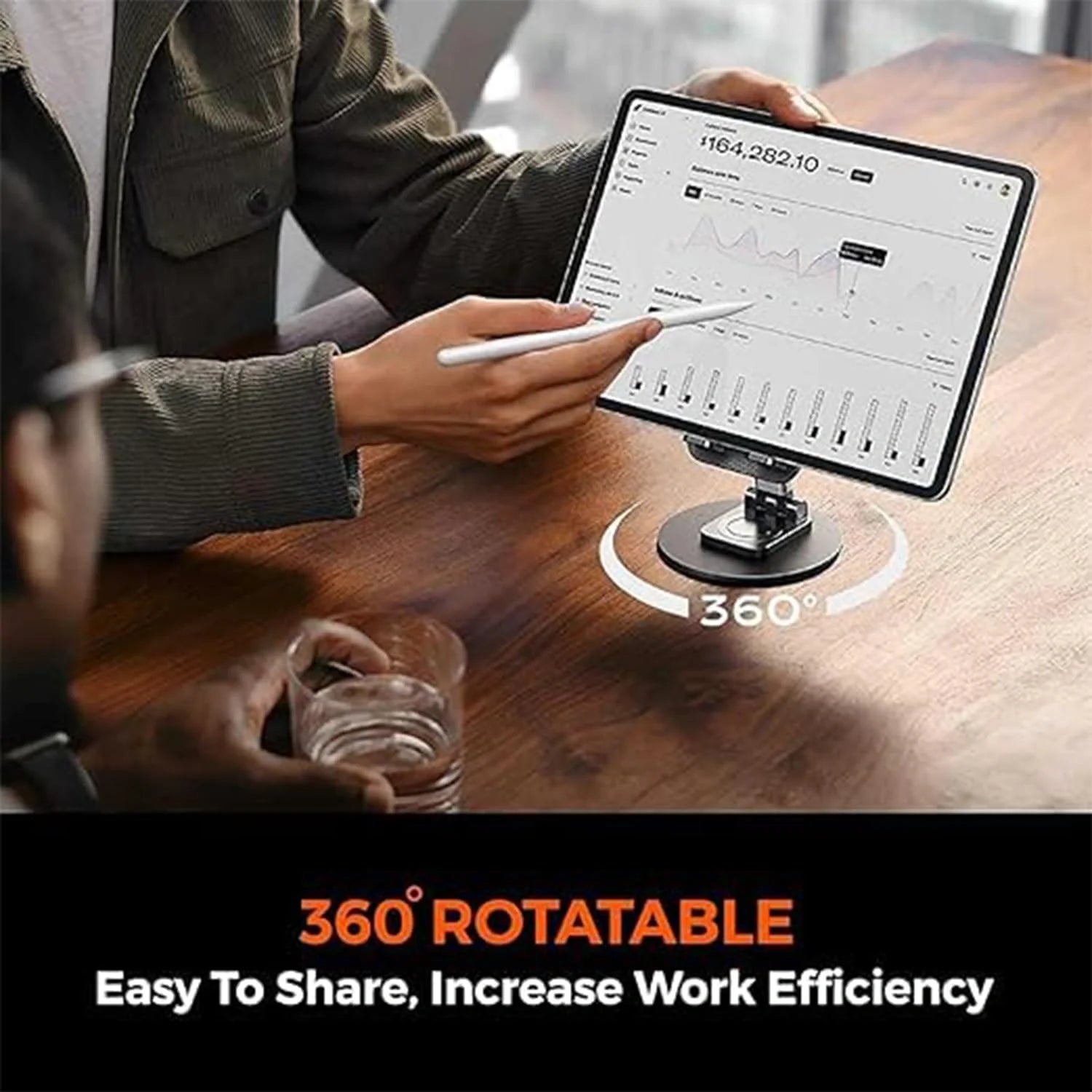 FEDUS FEMO Mobile Holder Stand 360° Rotation Mobile Stand Portable & Foldable Mobile Holder with Adjustable Angles for Perfect View, Lightweight, Universal Mobile Stand for Smartphones, Tablets, iPad